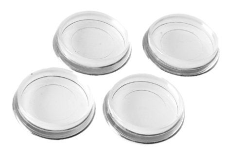 Shepherd Hardware 9088E 9088 1-7/8-Inch Smooth Plastic Furniture Cups, Clear, 4-Pack, Transparent - Image 2